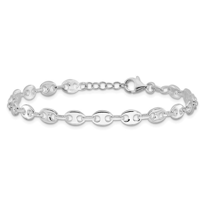 SILVER925 OVAL LINK CHAIN BRACELET/シルバー 925 Sterling Silver Oval Link Chain Bracelet | eBay