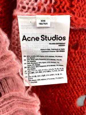 Acne Studios Mohair Distressed Grunge Sweater size XXS (fits