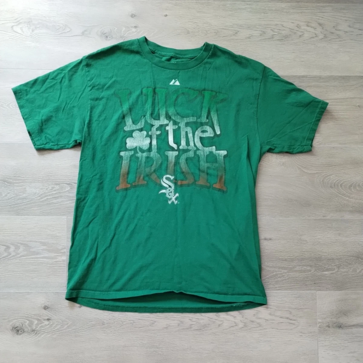 Chicago White Sox Mens Shirt L Short Sleeve T Green Luck Of The
