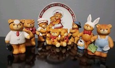 Vintage Enesco Figurines  Lucy  Me Bears  Lot Of 8  1979-1989 by Lucy Rigg