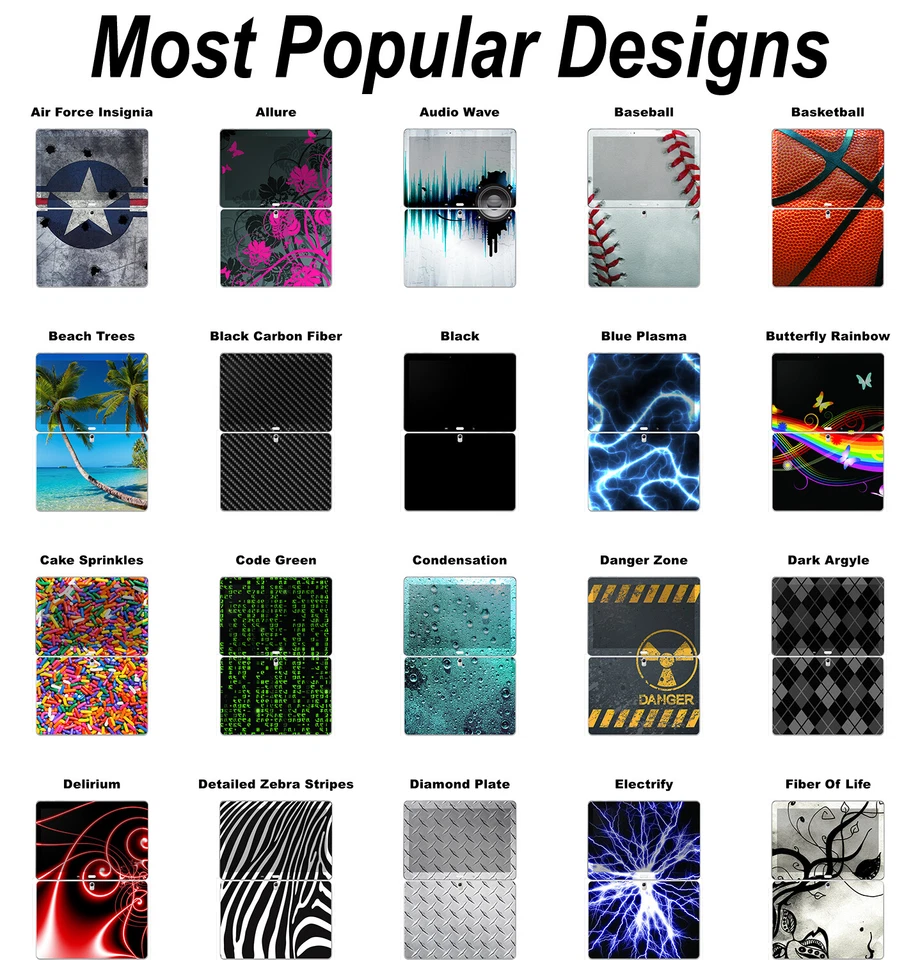 Choose Any Vinyl Skin Design for Samsung Galaxy Tab Pro 10" SM-T520 - SM-T525 Foto 2 de 4