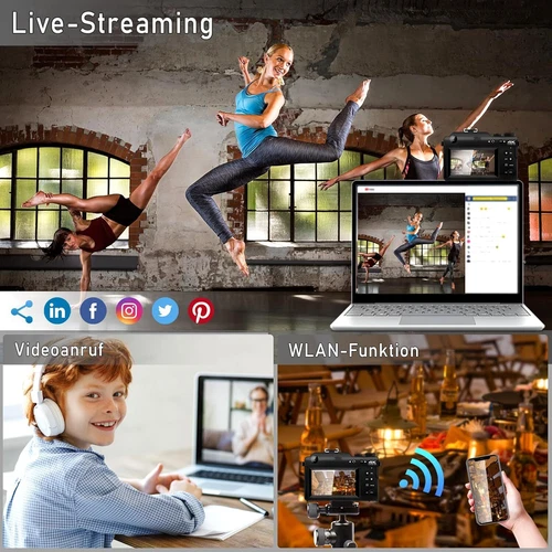 4K Digital Camera for Photography*Video 48MP Auto-Focus Anti-Shake Vlogging Came - Picture 9 of 13