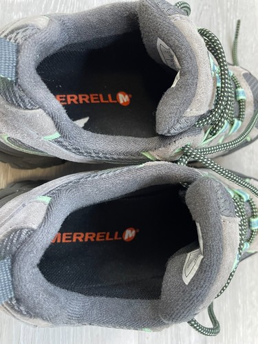Merrell Moab 2 J06028 Women's 5M Gray Suede Mesh WP Casual Hiking Sneaker Shoes - Picture 8 of 12