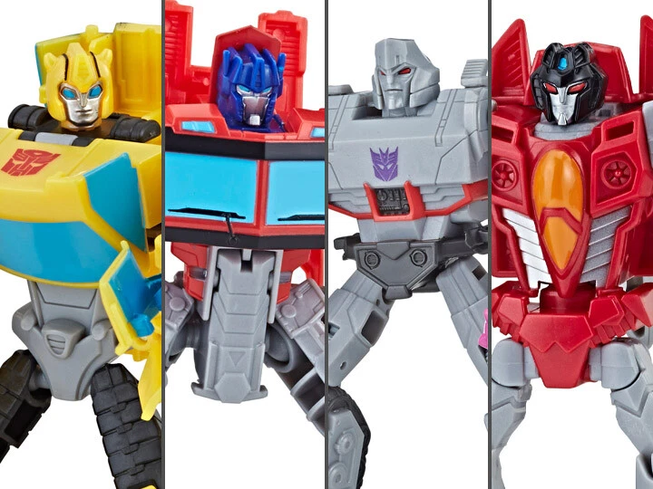 HASBRO TRANSFORMERS BUZZWORTHY BUMBLEBEE WARRIOR CLASS 4-PACK OPTIMUS PRIME MISP - Image 3 of 4