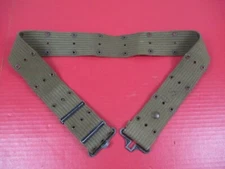 Original WWII US Army/USMC M1936 Pistol Web Belt OD Green - Dated 1945 - NICE #2