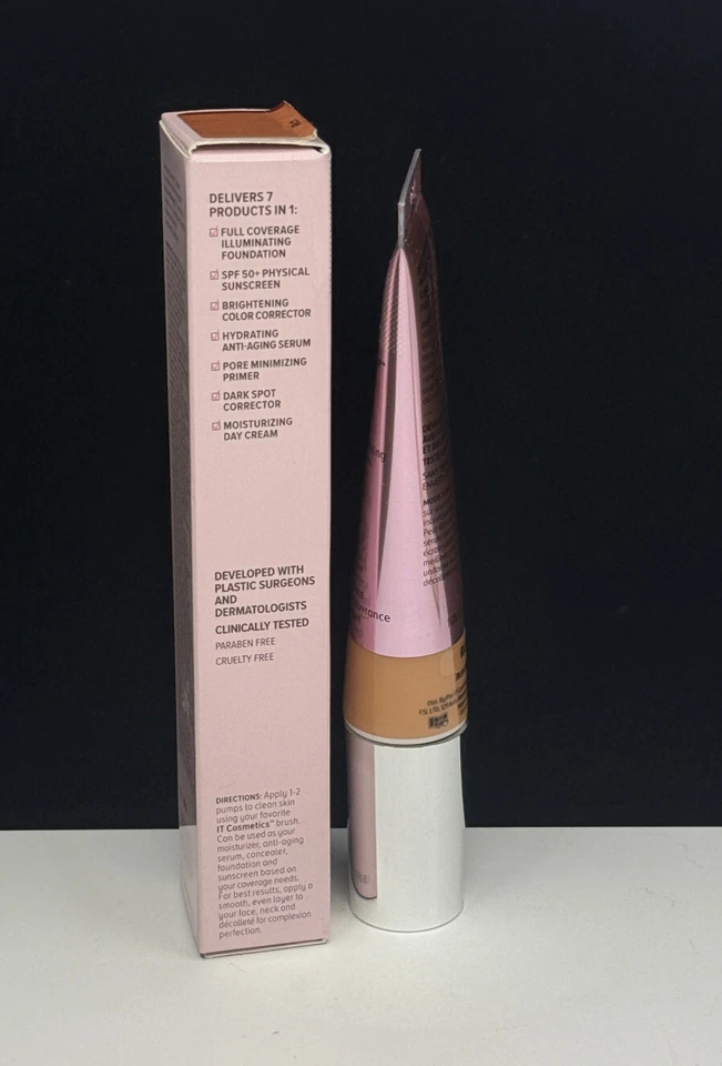 IT Cosmetics CC+  Color Correcting SPF 50+ Full Coverage Cream RICH 1.08 oz - Image 3 of 4