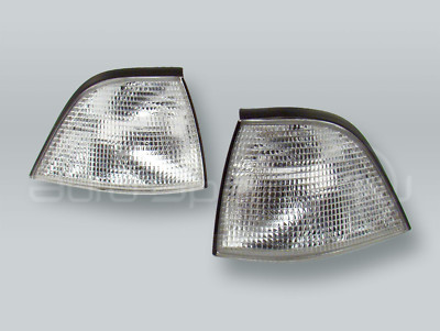 TYC Clear Corner Lights Parking Lamps PAIR fits 1992-1998 BMW 3-Series E36 2DR