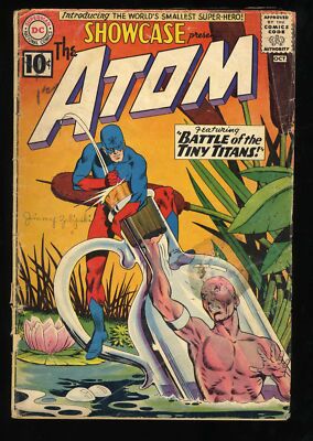 Showcase #34 GD 2.0 Origin and 1st Appearance Silver Age Atom! DC Comics 1961