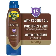 Banana Boat UltraMist Tanning Dry Oil Continuous Clear Spray SPF 15 - 6 oz