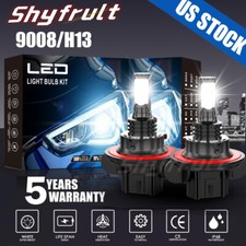 2x H13 9008 Super Bright Led Headlight Bulbs Kit 660000lm 6500k White Hi-lo Beam 2x H13 9008 Super Bright Led Headlight Bulbs Kit 660000lm 6500k White Hi-lo Beam