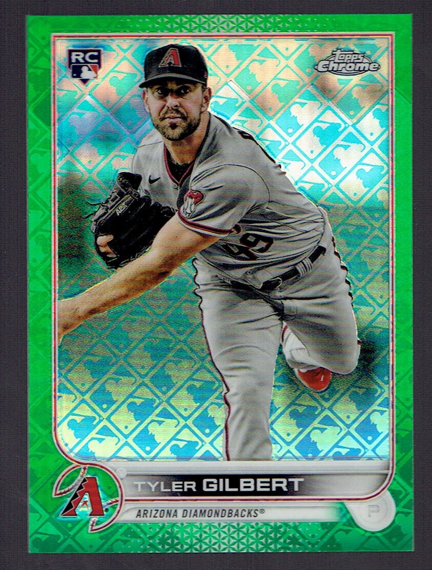 2022 Topps Chrome Logofractor Tyler Gilbert Green Refractor Rookie RC 61/99