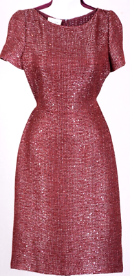 NWT ST JOHN Women's Tweed Burgundy Silver Sequins Metallic Shimmer Dress Sz 2 | eBay NWT ST JOHN Women's Tweed Burgundy Silver Sequins Metallic Shimmer Dress Sz 2 | eBay