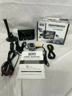 Boyo VTX3600 3.6''  digital wireless back up system, Bullet Camera included 