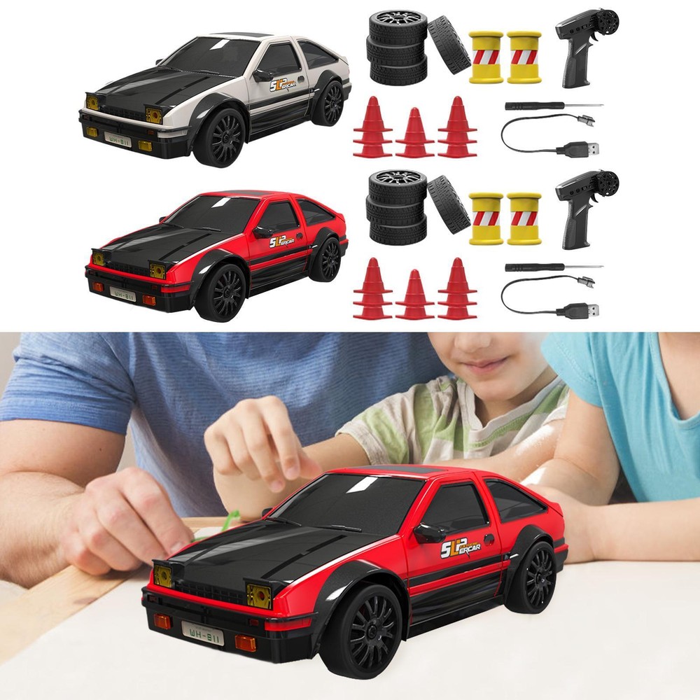 1:24 Scale RC Drift Tyre Car Model 4WD Model Vehicle Drifting Tyre Sports Race