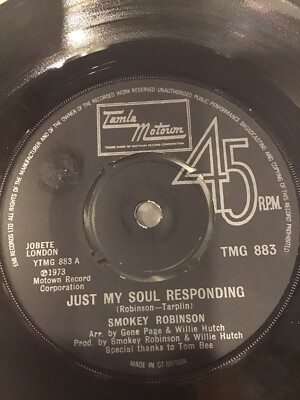 Tamla Motown Smokey Robinson - Just My Soul Responding / Sweet Harmony - M-