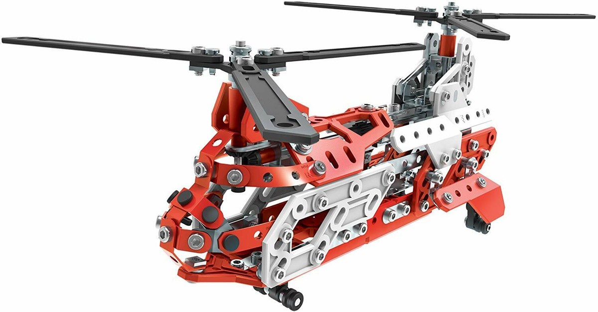 Meccano Maker System Aerial Rescue Makes 20 Models 406 PCS Ages 8+