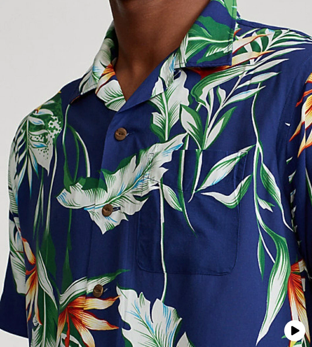 Polo Ralph Lauren LIMITED EDITION HOFFMAN Floral Hawaiian Camp Shirt Size Small