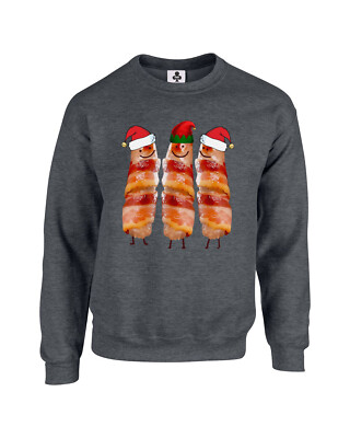 Schweine in Decken Weihnachtspullover lustig Weihnachts-Sweatshirt Größen S-XXL