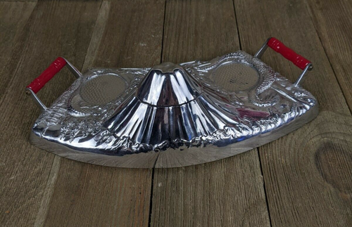 Vintage Mount Fuji Dragon Pagoda Salt & Pepper Condiment Tray - Picture 6 of 12
