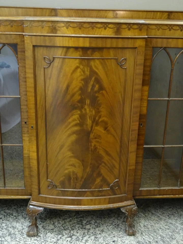 EXQUISITO GABINETE CHINO ANTIGUO DE FINALES DEL SIGLO XIX CHIPPENDALE RENACIMIENTO CHAPA CAOBA Foto 3 de 4