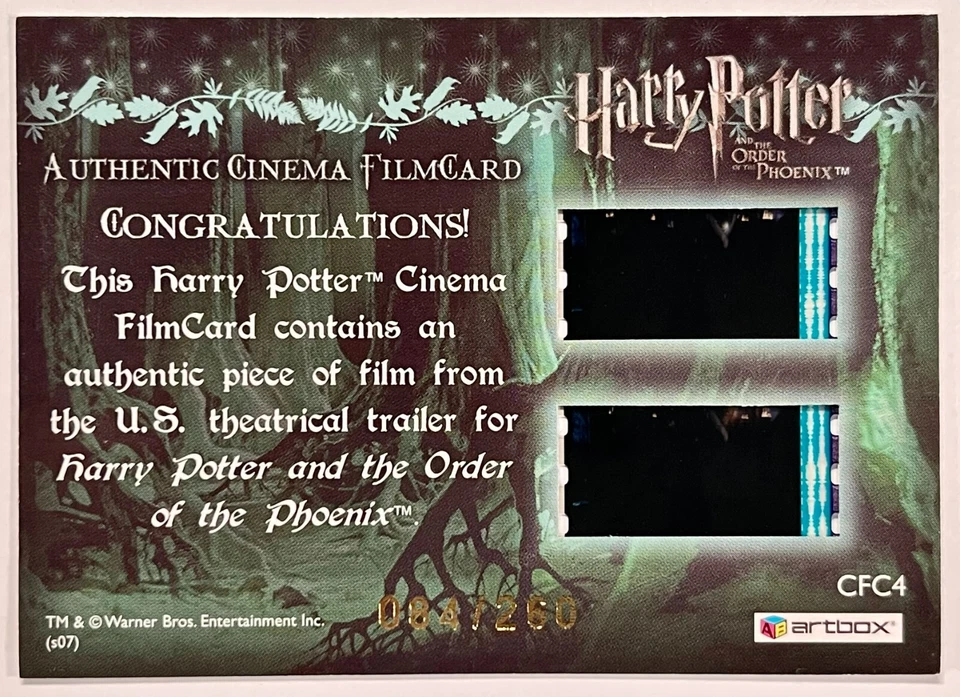 Harry Potter & Order of the Phoenix Prof Umbridge Film Card Shows Students - Image 2 of 3