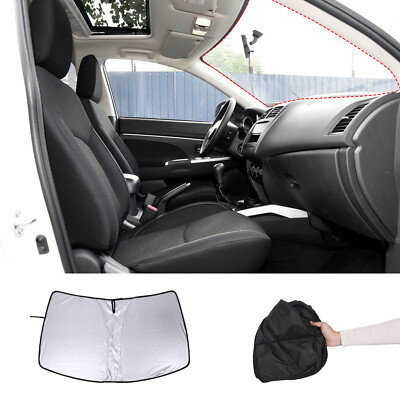 Front Windshield Sunshade UV Block Visor Cover Trim For Mitsubishi ASX 2011-2018
