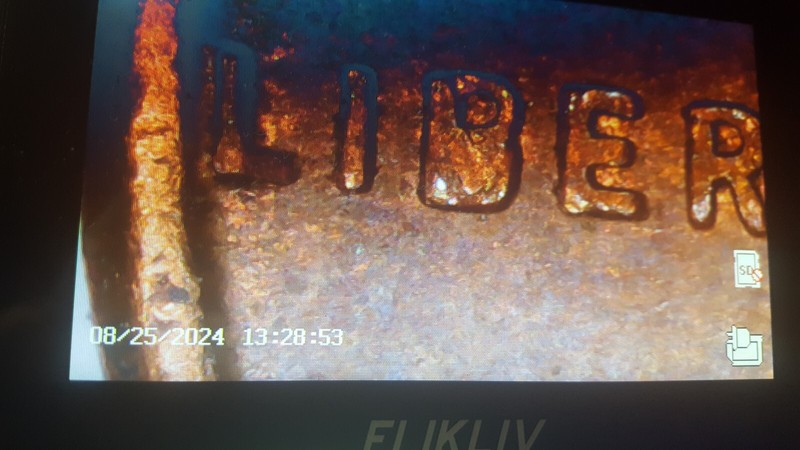 1957 D Lincoln Cent Filled "B" in LIBERTY 