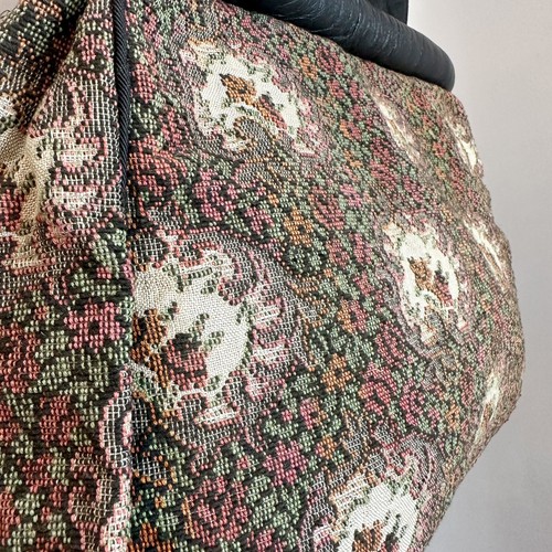 Vintage A&N A Knitility Reg Floral Tapestry Bag Purse Clasp Closure - Picture 8 of 18