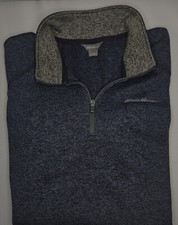 Mens Eddie Bauer Long Sleeve 1/4 Zip Sweater/Sweatshirt Size XL - NICE