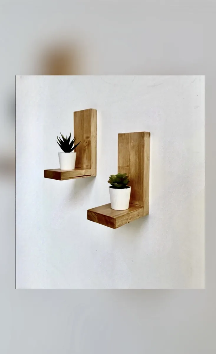 Mensole legno porta oggetti scaffale verticale design minimal moderno 2  Mensole