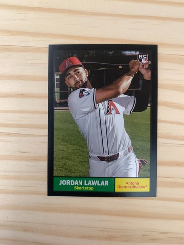 2024 Topps Archives Black Foilboard #91 Jordan Lawlar - Arizona Diamondbacks