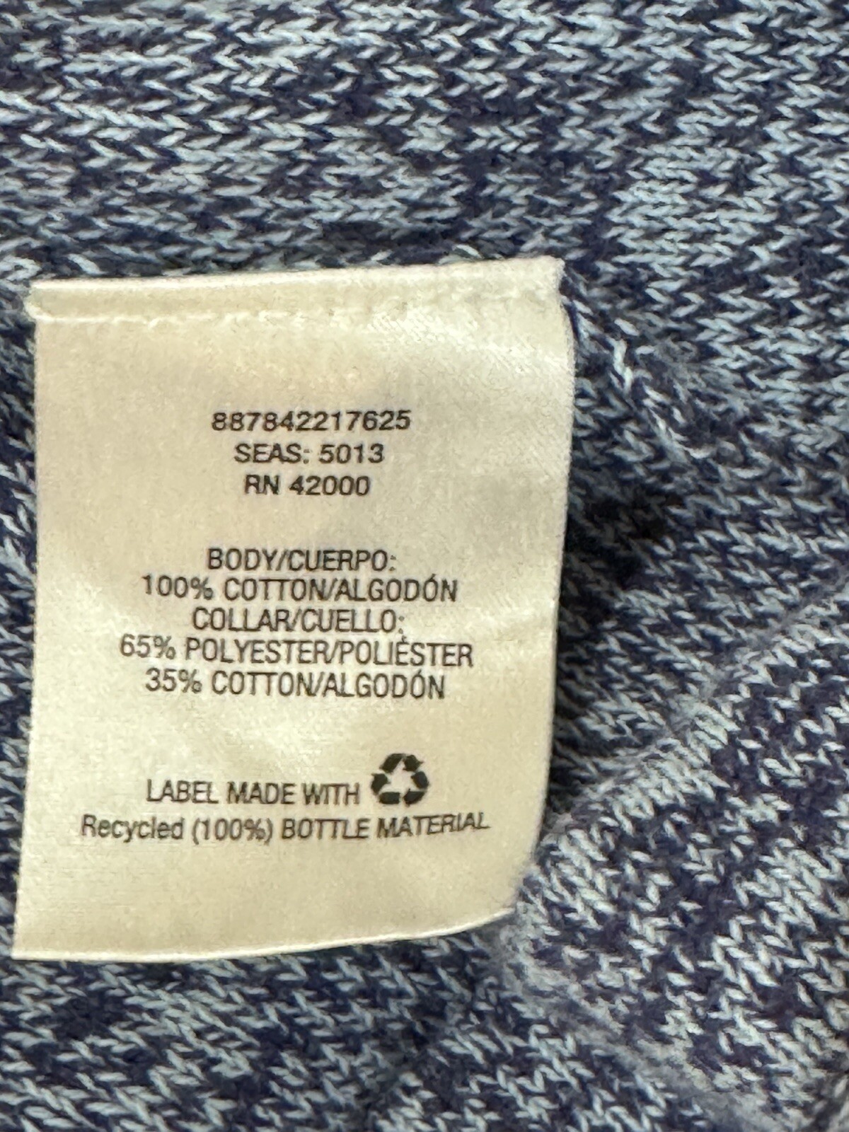 Basic Editions White Collar Insert Blue Sweater W… - image 7