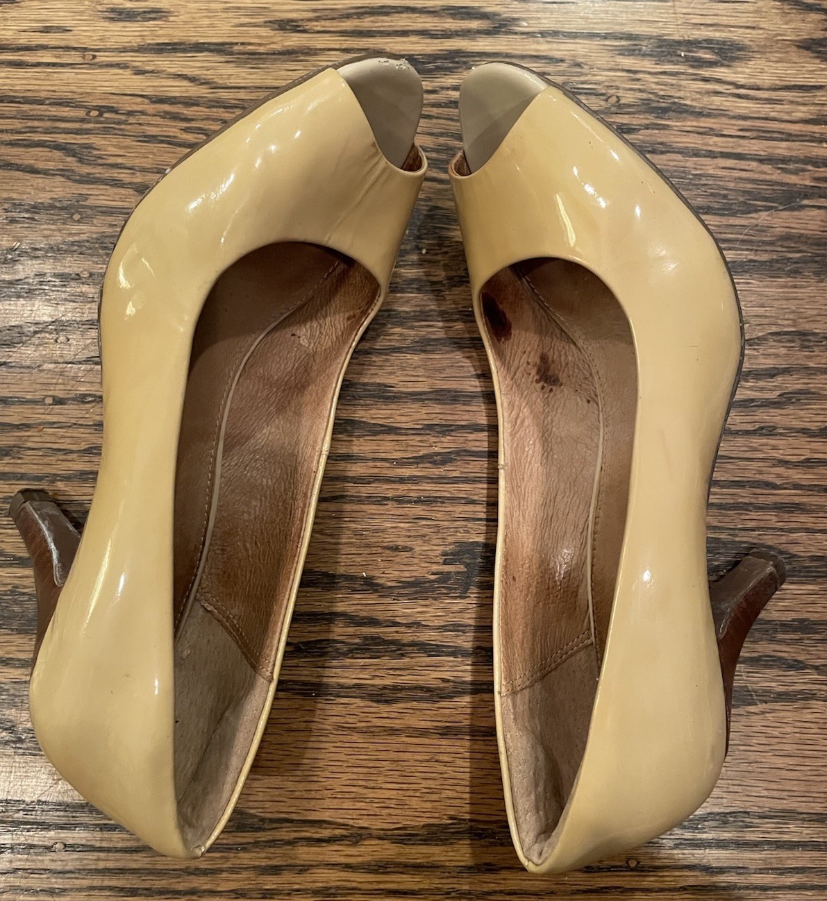 Women’s Clarks Artisan Open Toe Cream Colored Pat… - image 10