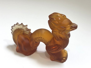 daum france 龍　竜　ドラゴン　シリアルナンバー入り　アンバー daum france 龍竜ドラゴンシリアルナンバー入りアンバー