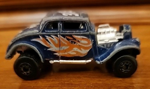 Vintage Blue Willys Streey Rod Street Error Coupe 313 White Heat Matchbox Rare - Picture 8 of 10