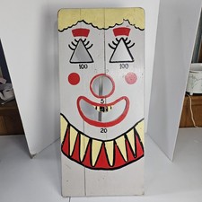 Vintage Carnival Fair Clown Ball Bean Bag Tos...