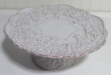 Mud Pie Mudpie   Holiberries  11" Pedestal Footed Cake Stand