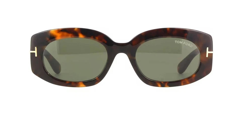 Очки солнцезащитные Tom Ford CIELLE FT1187 блестящие темно-гаванские/зеленые (52N) - Изображение 2 из 4