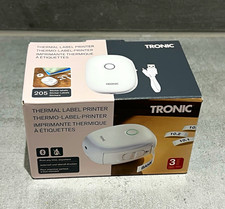 TRONIC Thermal Label Printer Beschriftungsgerät Thermodruck 14 mm schwarz/weiß