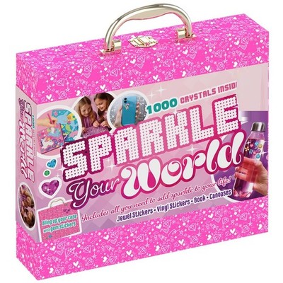 Shimmer & Sparkler Bastelset mit Tragetasche ideales Geschenk für Kinder