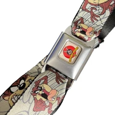 Buckle-Down Taz Adjustable Looney Tunes Seatbelt Belt Tazmanian Devil One Size
