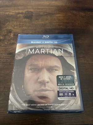 The Martian (Blu-ray Disc, 2016) - Brand New