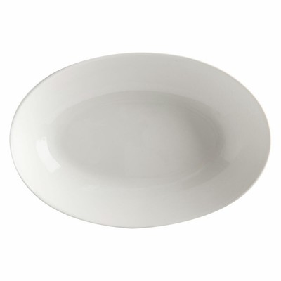 Maxwell & Williams White Basics Schale oval Servierschale Porzellan Weiß 25x17cm