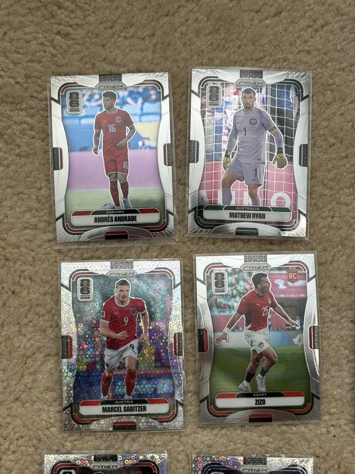 2026 Panini Prizm World Cup Soccer 15 Card Lot Gakpo Ramos Nusa Rookie RC Disco view 4