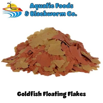 Goldfish, Koi & Pond Fish Flakes, 42% Protein w/ Color Enhancing & Spirulina. AF