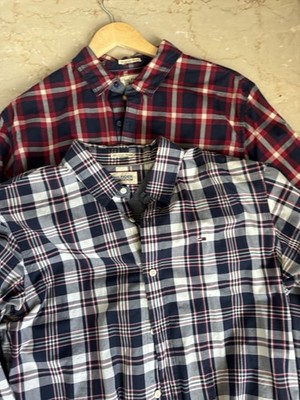 2 x Tommy Hilfiger Hemd Kariert Gr. L