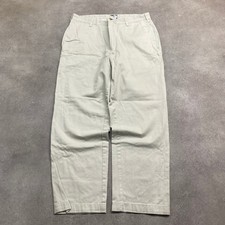 Tommy Hilfiger Chino Trousers Mens 36" Vintage 90s Straight Fit Pants, Beige