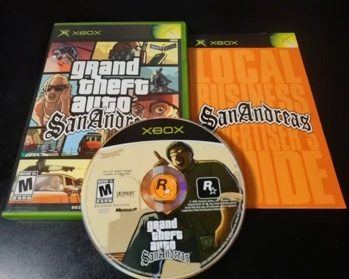Grand Theft Auto: San Andreas "M" Version (Xbox, 2005) CIB
