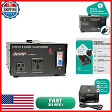 LiteFuze 3000 Watt Voltage Converter Transformer Step Up/Down - 110v 220v /