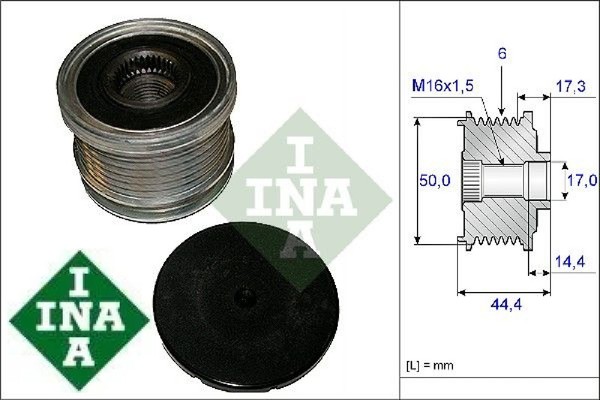 INA 535014810 Generatorfreilauf Freilauf Generator FüR Nissan FüR Renault-image